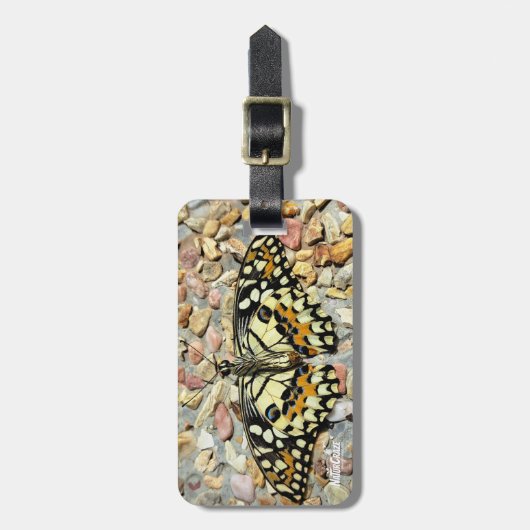 NaturCraze 2-zijdig Butterfly Bagagelabel (Voorkant verticaal)