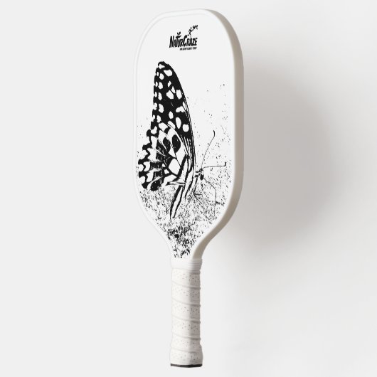 NaturCraze B&W Butterfly Pickleball Paddle (Links)