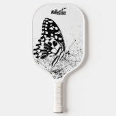 NaturCraze B&W Butterfly Pickleball Paddle (Voorkant)
