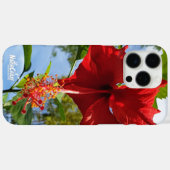 NaturCraze Red Hibiscus Flower iPhone / iPad case (Achterkant (horizontaal))