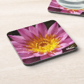 NaturCraze Roze Lotus Flower Hard kunststof onderz Bier Onderzetter (Linkerzijde)