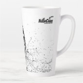 NaturCraze Zwart-wit Butterfly Latte Mok (Rechts)