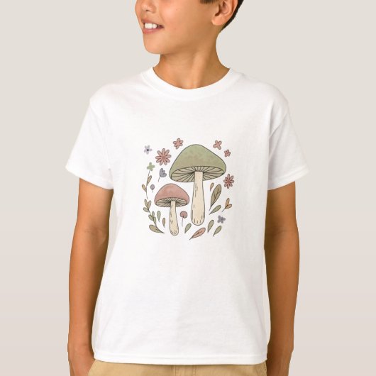 Nature Adventure Fungi Graphic Cool T-shirt (Voorkant)