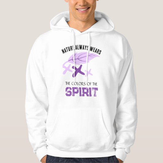 "Nature Always Wears" Leaf  Hoodie (Voorkant)