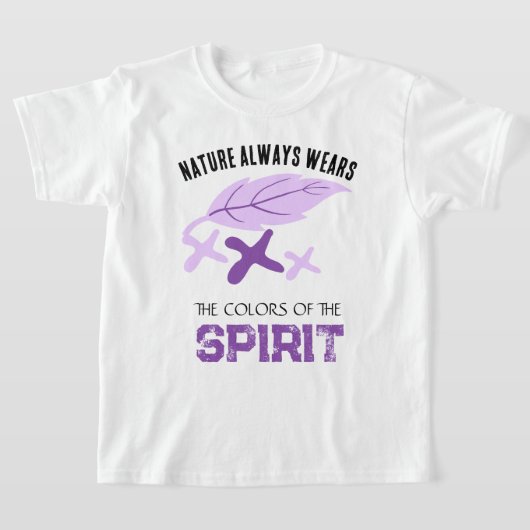  "Nature Always Wears" Leaf  T-shirt (Laagn)