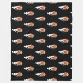 Nature and Woman Silhouette Elegant Feminine Art  Fleece Deken (Voorkant)