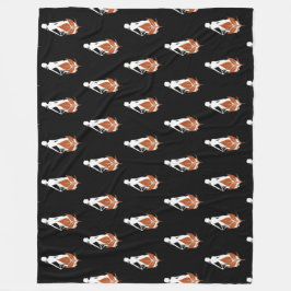 Nature and Woman Silhouette Elegant Feminine Art Fleece Deken