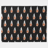 Nature and Woman Silhouette Elegant Feminine Art  Fleece Deken (Voorkant (Horizontaal))