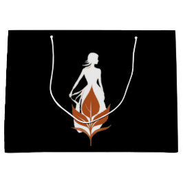 Nature and Woman Silhouette Elegant Feminine Art Groot Cadeauzakje