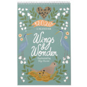 Nature Art Calendar with Backyard Birds & Flowers Kalender (Hoes)