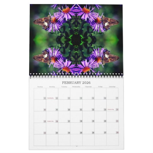 Nature Art Patterns Kalender (Feb 2026)
