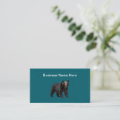 Nature Bear Theme Business Cards  Visitekaartje (Staand voorkant)