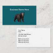 Nature Bear Theme Business Cards  Visitekaartje (Voorkant / Achterkant)