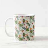 Nature Bird Pattern - Ornithology Gift cute summer Koffiemok (Links)