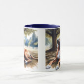Nature Boxer Hond in Aquarel Mok (Midden)