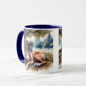 Nature Boxer Hond in Aquarel Mok (Voorkant links)