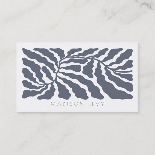 Nature Branch Minimalist Appointment Cards Afsprakenkaartje (Voorkant)