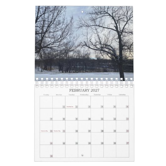 Nature Calendar Kalender (Feb 2027)