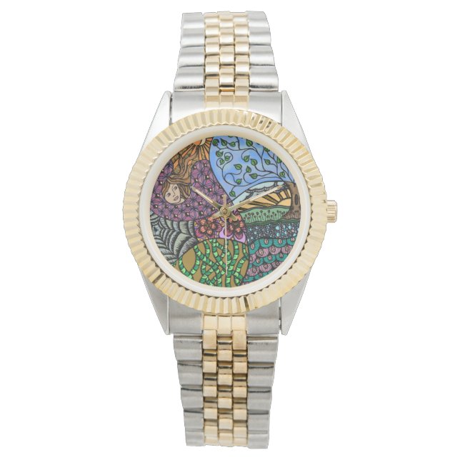 Nature design horloge (Voorkant)
