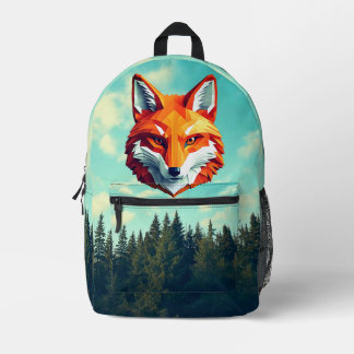 Nature Design With Red Fox Bedrukte Rugzak