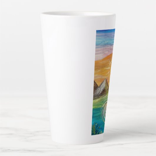 Nature energy vortex  latte mok (Voorkant)