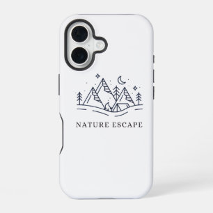 Nature Escape Berg Kamperen iPhone Hoesje iPhone 16 Hoesje