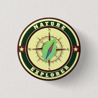 Nature Explorer Badge | Kids Outdoor Award Ronde Button 3,2 Cm