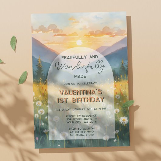 Nature Fearfully & Wonderfully Made Bible Birthday Kaart