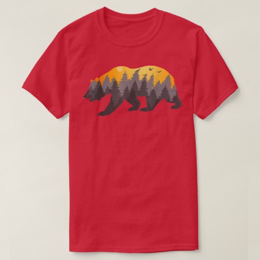 Nature Forest Bear T-shirt (Design voorkant)