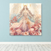 Nature Goddess Boho Wall Art Canvas Afdruk (Insitu (Houten vloer))