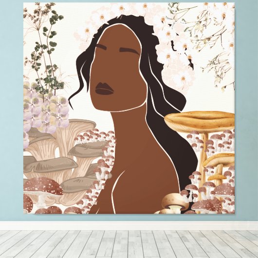 Nature Goddess Canvas Afdruk (Insitu (Houten vloer))