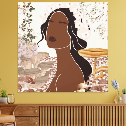 Nature Goddess Canvas Afdruk (Insitu (Woonkamer))
