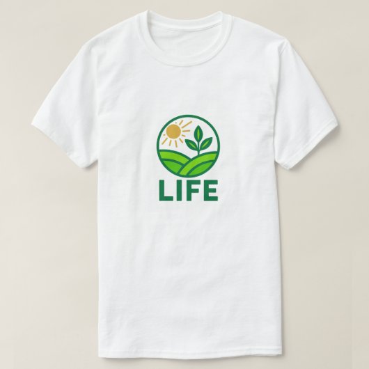 Nature Green Design - Life Logo T-shirt (Design voorkant)