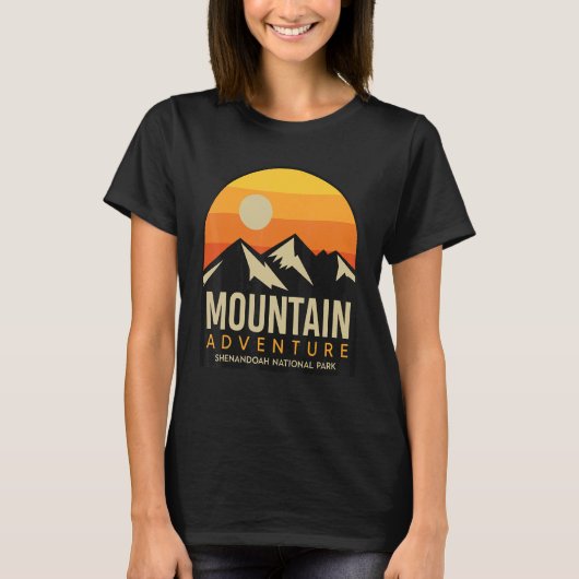 Nature Hike Shenandoah National Park Souvenir Virg T-shirt (Voorkant)