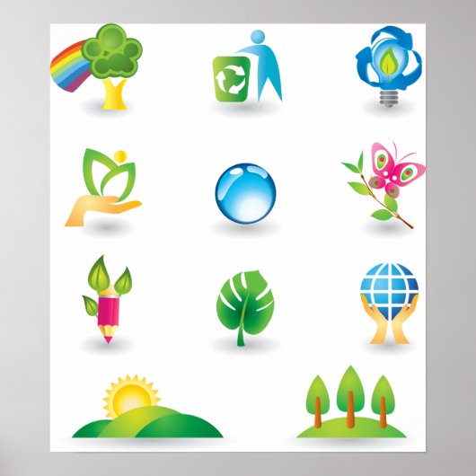 Nature Icons Poster (Voorkant)