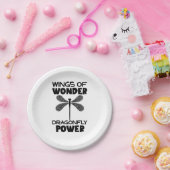 Nature Insect Dragonflies Power Wings Of Wonder Dr Papieren Bordje (Feest)