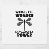 Nature Insect Dragonflies Power Wings Of Wonder Dr Sparkling Wijnetiket (Enkel label)