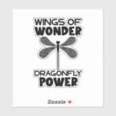 Nature Insect Dragonflies Power Wings Of Wonder Dr Sticker (Vel)