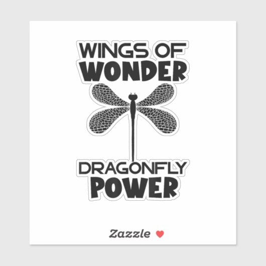Nature Insect Dragonflies Power Wings Of Wonder Dr Sticker (Vel)
