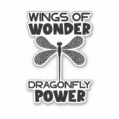 Nature Insect Dragonflies Power Wings Of Wonder Dr Sticker (Voorkant)