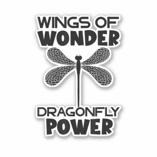 Nature Insect Dragonflies Power Wings Of Wonder Dr Sticker (Voorkant)