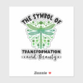 Nature Insect Dragonflies Transformation Beauty Dr Sticker (Vel)