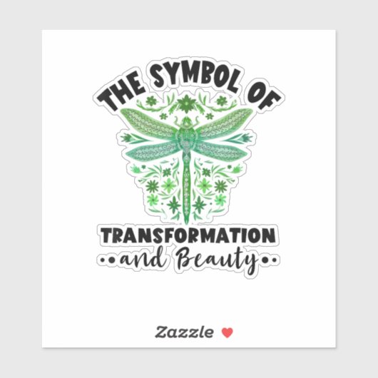 Nature Insect Dragonflies Transformation Beauty Dr Sticker (Vel)