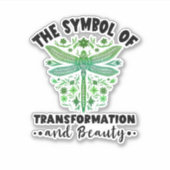 Nature Insect Dragonflies Transformation Beauty Dr Sticker (Voorkant)