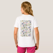 Nature-Inspired Botanical Pattern Decorative Throw T-shirt (Achterkant volledig)