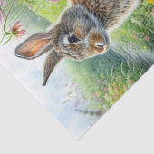 Nature Inspired Easter Eggs and Rabbit  Tissuepapier (Detail)