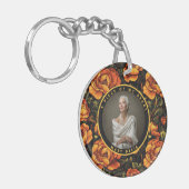 Nature-inspired Gifts For Mom Rose Sleutelhanger (Voorkant Links)