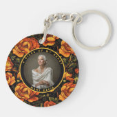 Nature-inspired Gifts For Mom Rose Sleutelhanger (Achterkant)