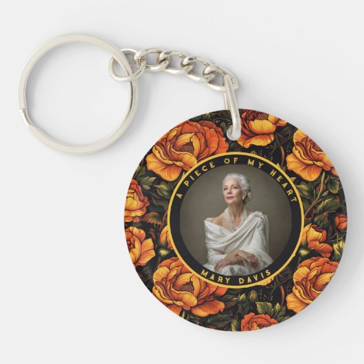 Nature-inspired Gifts For Mom Rose Sleutelhanger (Voorkant)