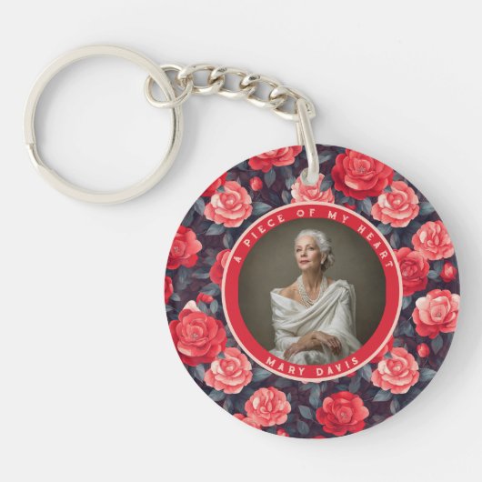 Nature-inspired Housewarming Gift Ideas Rose Flora Sleutelhanger (Voorkant)